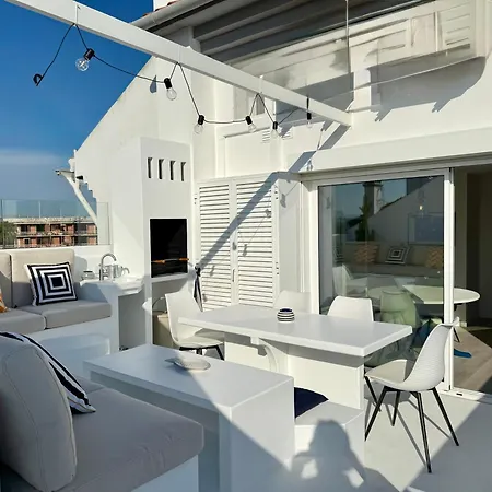 Marina Penthouse A Vilamoura Vue Sur La Et Marina, Piscine 维拉摩拉
