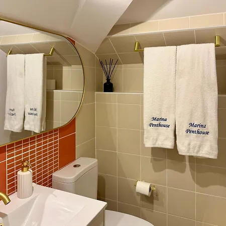 Marina Penthouse A Vilamoura Vue Sur La Et Marina, Piscine 维拉摩拉
